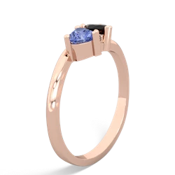 Tanzanite Sweethearts 14K Rose Gold ring R5260