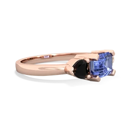 Tanzanite Three Stone 14K Rose Gold ring R5235