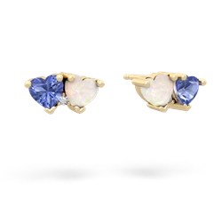 Tanzanite Sweethearts 14K Yellow Gold earrings E5260