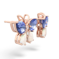 Tanzanite Butterfly 14K Rose Gold earrings E2215