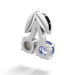 Tanzanite Sweet Cherries 14K White Gold pendant P7001