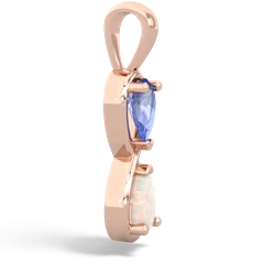 Tanzanite Infinity 14K Rose Gold pendant P5050