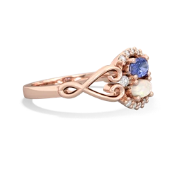 Tanzanite Love Nest 14K Rose Gold ring R5860