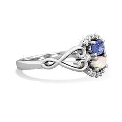 Tanzanite Love Nest 14K White Gold ring R5860