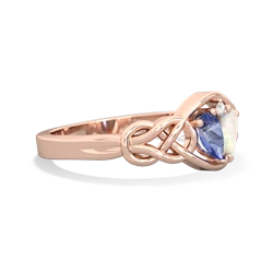 Tanzanite Celtic Love Knot 14K Rose Gold ring R5420