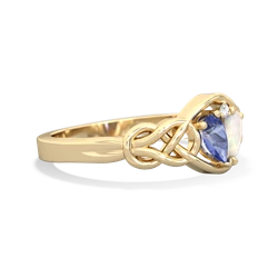 Tanzanite Celtic Love Knot 14K Yellow Gold ring R5420