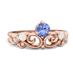 Tanzanite Crown Keepsake 14K Rose Gold ring R5740