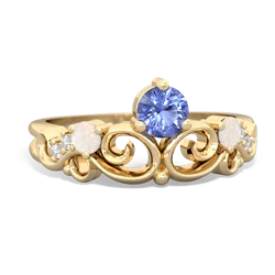 Tanzanite Crown Keepsake 14K Yellow Gold ring R5740