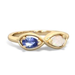 Tanzanite Infinity 14K Yellow Gold ring R5050