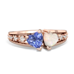 Tanzanite Heart To Heart 14K Rose Gold ring R3342