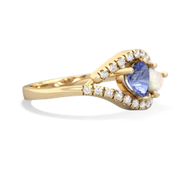 Tanzanite Mother And Child 14K Yellow Gold ring R3010