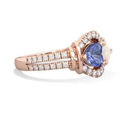 Tanzanite Art-Deco Keepsake 14K Rose Gold ring R5630