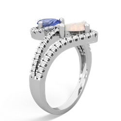 Tanzanite Diamond Dazzler 14K White Gold ring R3000