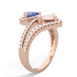 Tanzanite Diamond Dazzler 14K Rose Gold ring R3000