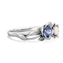 Tanzanite Rose Garden 14K White Gold ring R5510