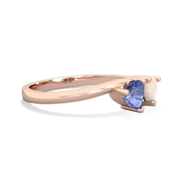 Tanzanite Sweethearts 14K Rose Gold ring R5260