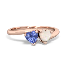 Tanzanite Sweethearts 14K Rose Gold ring R5260