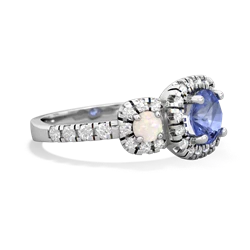 Tanzanite Regal Halo 14K White Gold ring R5350