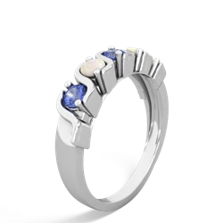 Tanzanite Anniversary Band 14K White Gold ring R2089