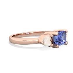 Tanzanite Three Stone 14K Rose Gold ring R5235