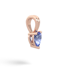 Tanzanite 5Mm Heart Solitaire 14K Rose Gold pendant P1861