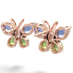 Tanzanite Butterfly 14K Rose Gold earrings E2215