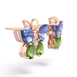 Tanzanite Butterfly 14K Rose Gold earrings E2215