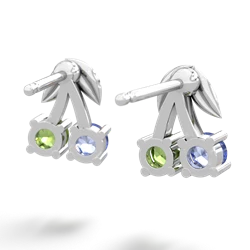 Tanzanite Sweet Cherries 14K White Gold earrings E7001