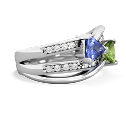 Tanzanite Bowtie 14K White Gold ring R2360