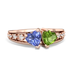 Tanzanite Heart To Heart 14K Rose Gold ring R3342