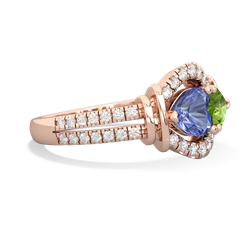 Tanzanite Art-Deco Keepsake 14K Rose Gold ring R5630