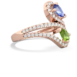 Tanzanite Diamond Dazzler 14K Rose Gold ring R3000