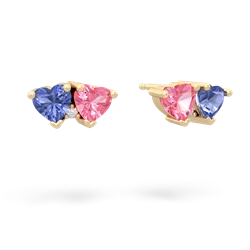 Tanzanite Sweethearts 14K Yellow Gold earrings E5260