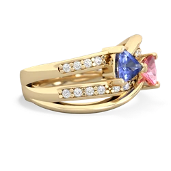 Tanzanite Bowtie 14K Yellow Gold ring R2360