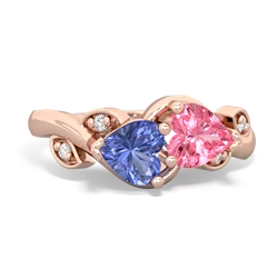 Tanzanite Floral Elegance 14K Rose Gold ring R5790