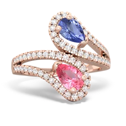 Tanzanite Diamond Dazzler 14K Rose Gold ring R3000