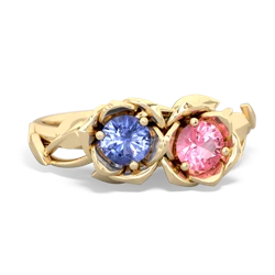 Tanzanite Rose Garden 14K Yellow Gold ring R5510
