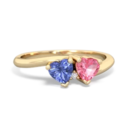 Tanzanite Sweethearts 14K Yellow Gold ring R5260