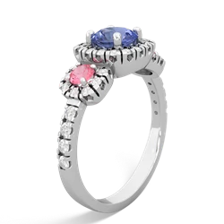 Tanzanite Regal Halo 14K White Gold ring R5350