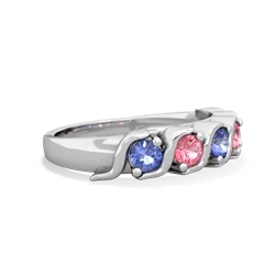 Tanzanite Anniversary Band 14K White Gold ring R2089