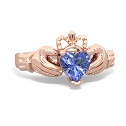 Tanzanite Claddagh 14K Rose Gold ring R2370