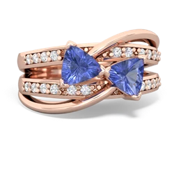 Tanzanite Bowtie 14K Rose Gold ring R2360