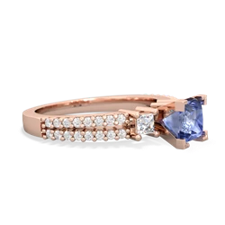 Tanzanite Classic 5Mm Square Engagement 14K Rose Gold ring R26435SQ