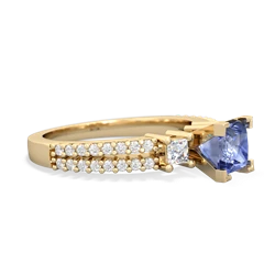 Tanzanite Classic 5Mm Square Engagement 14K Yellow Gold ring R26435SQ