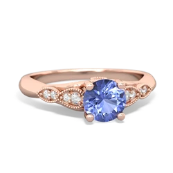 Tanzanite Antique Elegance 14K Rose Gold ring R3100