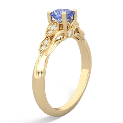 Tanzanite Antique Elegance 14K Yellow Gold ring R3100