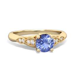 Tanzanite Antique Elegance 14K Yellow Gold ring R3100