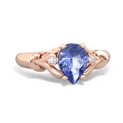 Tanzanite Precious Pear 14K Rose Gold ring R0826