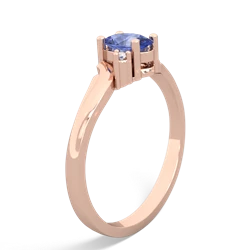 Tanzanite Elegant Swirl 14K Rose Gold ring R2173