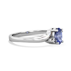 Tanzanite Elegant Swirl 14K White Gold ring R2173